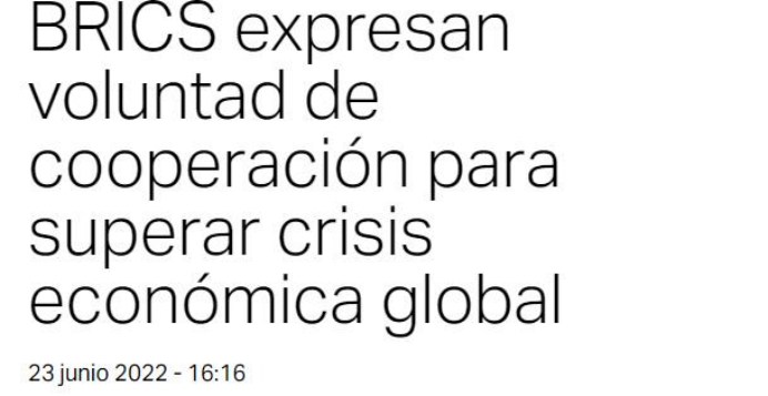 外媒聚焦金砖国家领导人会晤:加强合作,共克时艰_fororder_企业微信截图_16561474977760