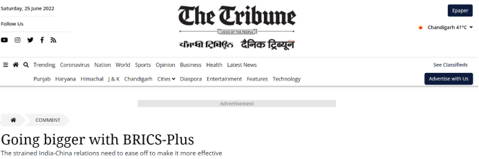 外媒聚焦金砖国家领导人会晤:加强合作,共克时艰_fororder_企业微信截图_16561476336225