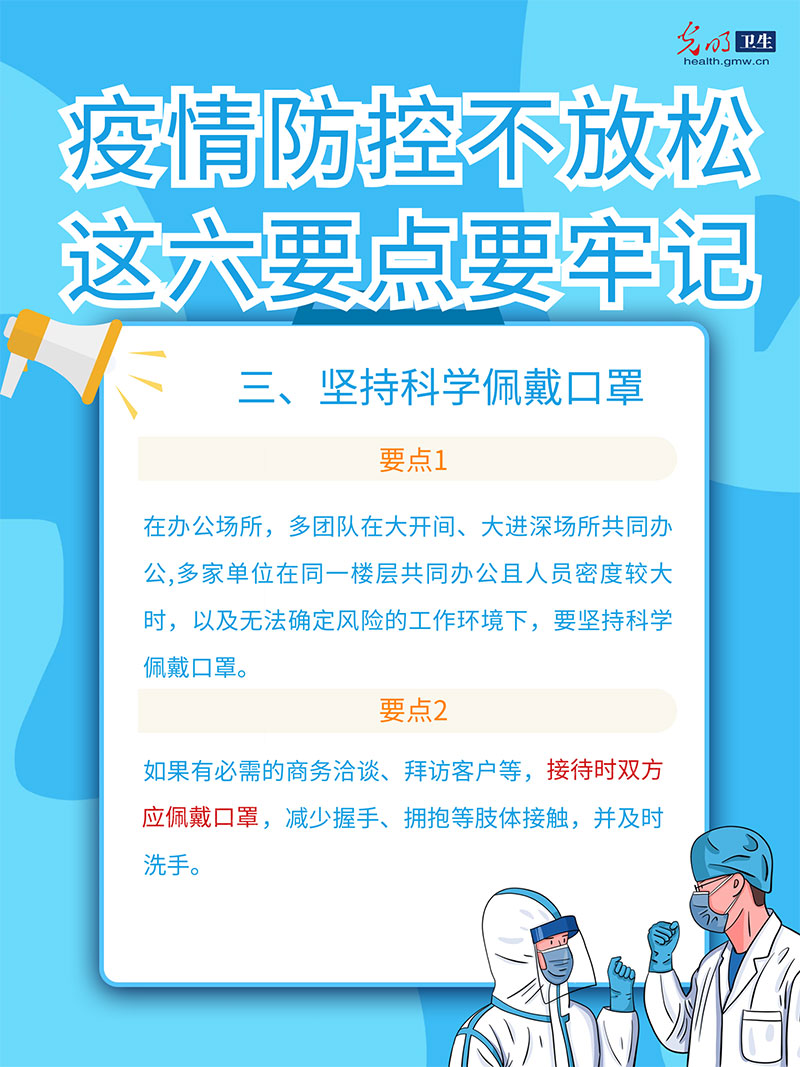 【防疫科普海报】疫情防控不放松，这六要点要牢记