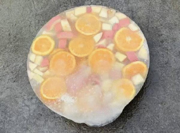 快看大熊猫啃西瓜冰 上海动物园“西郊特供雪糕”清凉登场