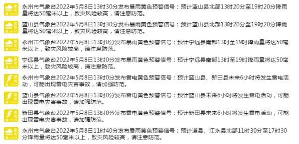 暴雨！大暴雨！雷暴大风！湖南多地预警！