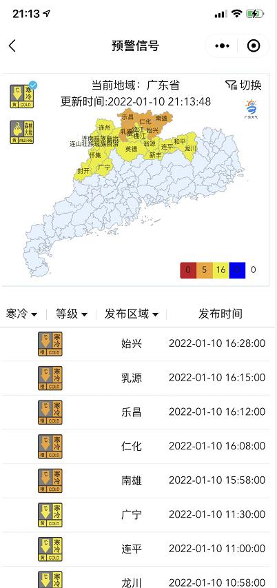 冷冷冷！新一股冷空气今夜携雨入粤，最低温跌至个位数…
