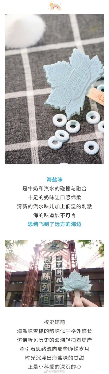 华中大限定雪糕上线 网友：能随录取通知书寄来吗？